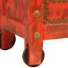 Red Storage Chest in Solid Mango Wood - 101x39x42 cm