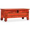 Red Storage Chest in Solid Mango Wood - 101x39x42 cm