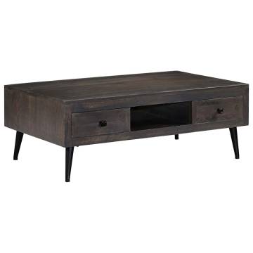 Coffee Table Solid Mango Wood - Stylish & Functional Design