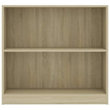 Bookshelf Sonoma Oak | 80x24x75 cm | Durable Engineered Wood