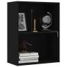 2-Tier Book Cabinet Black - Stylish Storage Solution | HipoMarket