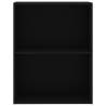 2-Tier Book Cabinet Black - Stylish Storage Solution | HipoMarket