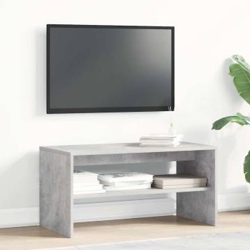 Stylish TV Cabinet in Concrete Grey - 80x40x40 cm