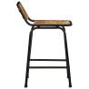 Stylish 4 Pcs Bar Stools - Solid Wood Rough Mango - HipoMarket