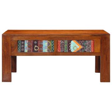 Solid Wood Acacia Coffee Table - 90x50x40 cm | Hipomarket UK