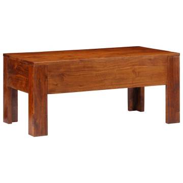 Solid Wood Acacia Coffee Table - 90x50x40 cm | Hipomarket UK