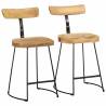  Bar Stools 2 pcs 49x43x79 cm Solid Wood Mango Colour brown and black Size 49 x 43 x 79 cm Quantity in Package 2 Material solid mango wood 