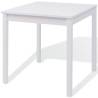 Five Piece Pinewood Dining Set - Stylish White Design