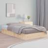 Bed Frame 120x190 cm Small Double Solid Wood Colour natural Size 120 x 190 cm 