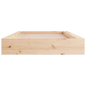 Solid Wood Bed Frame 120x190 cm Small Double - Hipomarket