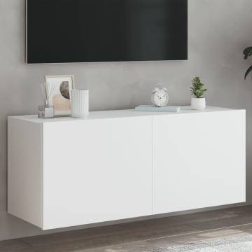 TV Wall Cabinet with LED Lights - Stylish & Space-Saving