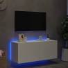 TV Wall Cabinet with LED Lights - Stylish & Space-Saving