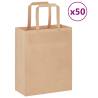  Paper Bags 50 pcs with Handles Brown 18x8x22 cm Colour brown Size 18 x 8 x 22 cm Quantity in Package 50 