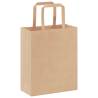 Eco-Friendly Brown Paper Bags with Handles - 50 Pack