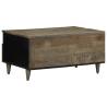 Light Grey Coffee Table - Solid Mango Wood | HipoMarket