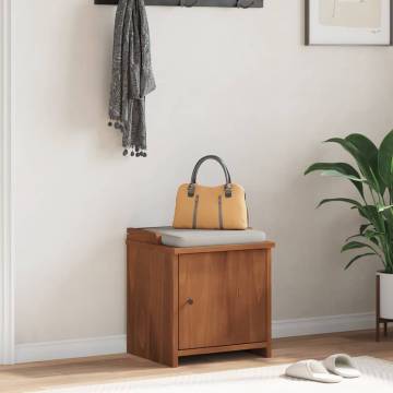 Hallway Bench SANDNES - Solid Pine Wood | 45x40x50 cm