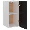 Hanging Cabinet High Gloss Black - 29.5x31x60 cm | Hipo Market