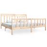 Solid Wood Bed Frame 200x200 cm - Sturdy & Stylish Design