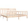 Solid Wood Bed Frame 200x200 cm - Sturdy & Stylish Design