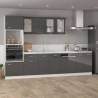 High Gloss Grey Hanging Cabinet - 39.5x31x60 cm | HipoMarket