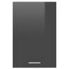 High Gloss Grey Hanging Cabinet - 39.5x31x60 cm | HipoMarket