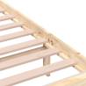 Solid Wood Bed Frame 200x200 cm - Sturdy & Stylish Design