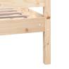 Solid Wood Bed Frame 200x200 cm - Sturdy & Stylish Design