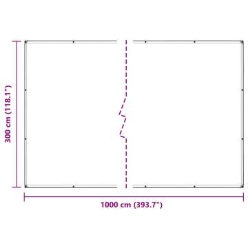 Durable PVC Plant Cover with Eyelets 3x10 m | HipoMarket