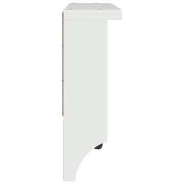 Wall-mounted Coat Rack SANDNES White - Solid Pine 45x12 cm