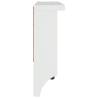 Wall-mounted Coat Rack SANDNES White - Solid Pine 45x12 cm