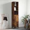 Highboard Smoked Oak 34.5x34x180 cm Engineered Wood Colour smoked oak Quantity in Package 1 Model 1 door 