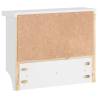 Wall-mounted Coat Rack SANDNES White - Solid Pine 45x12 cm