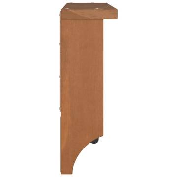 SANDNES Wall-mounted Coat Rack in Solid Pinewood - 45x12x35 cm