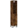 Stylish Highboard in Smoked Oak - Durable Engineered Wood