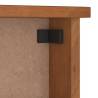 SANDNES Wall-mounted Coat Rack in Solid Pinewood - 45x12x35 cm