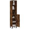 Stylish Highboard in Smoked Oak - Durable Engineered Wood