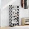 8-Tier Grey Shoe Rack - Elegant Storage Solution | Hipo Market