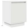 LED Bedside Cabinet - White 38x34x50 cm | Hipomarket