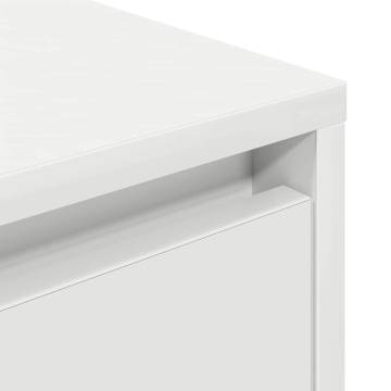 LED Bedside Cabinet - White 38x34x50 cm | Hipomarket