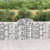 Arched Gabion Baskets 2 pcs 200x30x100/120 cm Galvanised Iron Size 200 x 30 x 100/120 cm Quantity in Package 2 