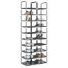  Shoe Racks 2 pcs 10-Tier Black 33x33x174 cm Non-woven Fabric Quantity in Package 2 Number of Number of shelves 