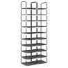 10-Tier Black Shoe Racks - 2 pcs | Space-Saving Storage Solution