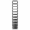 10-Tier Black Shoe Racks - 2 pcs | Space-Saving Storage Solution