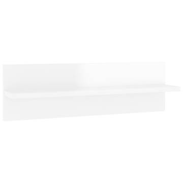 Elegant Wall Shelf Set - High Gloss White | Hipomarket