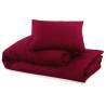 Duvet Cover Set Bordeaux 225x220 cm Cotton - Hipomarket