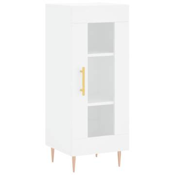 Stylish Highboard White 34.5x34x180 cm Engineered Wood