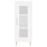 Stylish Highboard White 34.5x34x180 cm Engineered Wood