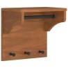 Wall-mounted Coat Rack SANDNES | Solid Wood Pine - Hipomarket