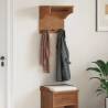 Wall-mounted Coat Rack SANDNES | Solid Wood Pine - Hipomarket