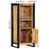 Bathroom Cabinet 40x30x90 cm - Solid Mango Wood | Hipo Market